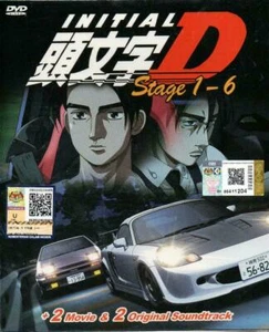 DVD Anime INITIAL D Stage 1-6 + 2 Movie + 2 OST All Region English Subtitle - Picture 1 of 2