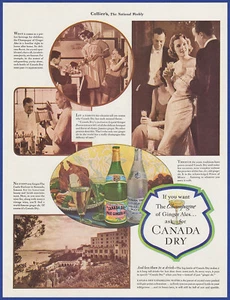Vintage 1935 CANADA DRY Ginger Ale Soda Pop Ephemera Print Ad 1930's - Picture 1 of 1