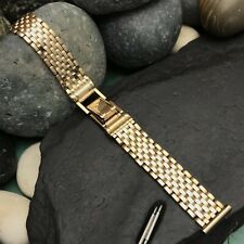 rare Kestenmade 5/8" 12k Yellow Gold-Filled Mesh nos 1940s Vintage Watch Band