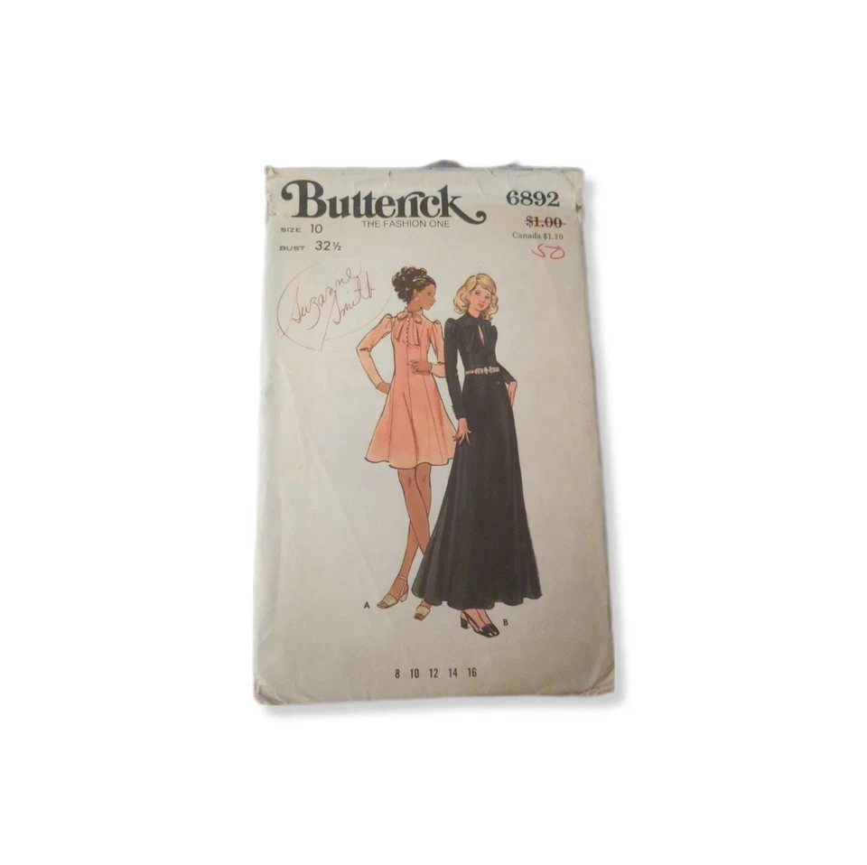 Busto Butterick vintage años 70 talla 10 patrón 32 1/2 Foto 1 de 1