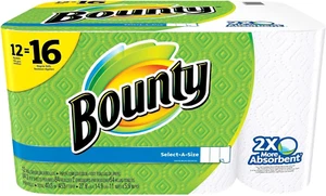 Bounty Select-A-Size Paper Towels, White, 12 Rolls (Pack of 1) - Picture 1 of 12