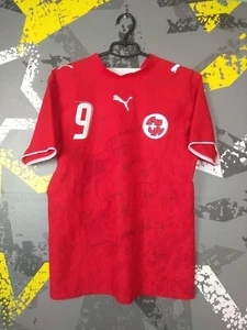 Frei Switzerland Home football shirt 2004 - 2006 Autograph Puma Mens Size S ig93 - Picture 1 of 13