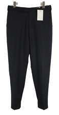 Suitsupply Blake FF Pantaloni Uomo UK 34/W33 Lana Zip Tapered Fit Formale Grey