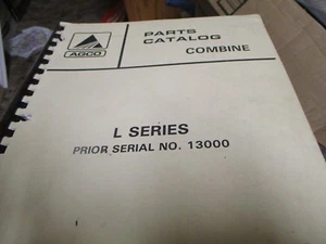 Agco L Series Combine Parts Catalog Manual - Picture 1 of 3