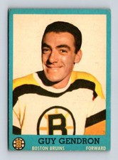1962 Topps #16 Jean-Guy Gendron VG *Set Break*