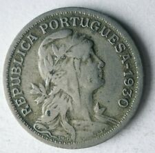 1930 PORTUGAL 50 CENTAVOS - Excellent Key Date Coin - FREE SHIP - Bin #117