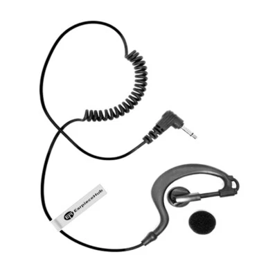 LISTEN ONLY Receive G SHAPE SOFT EARPIECE Headset FOR 2 PIN MOTOROLA RADIO - Image 1 of 3