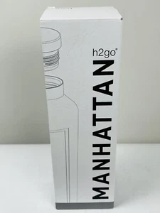 Manhattan H2go Insulated Stainless Steel Bottle 20.9oz Clean Harbors Logo WHITE - Picture 1 of 5