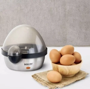 Better Chef 7-Egg Stainless Steel Electric Egg Cooker w Audible Alert When Ready - Picture 1 of 7