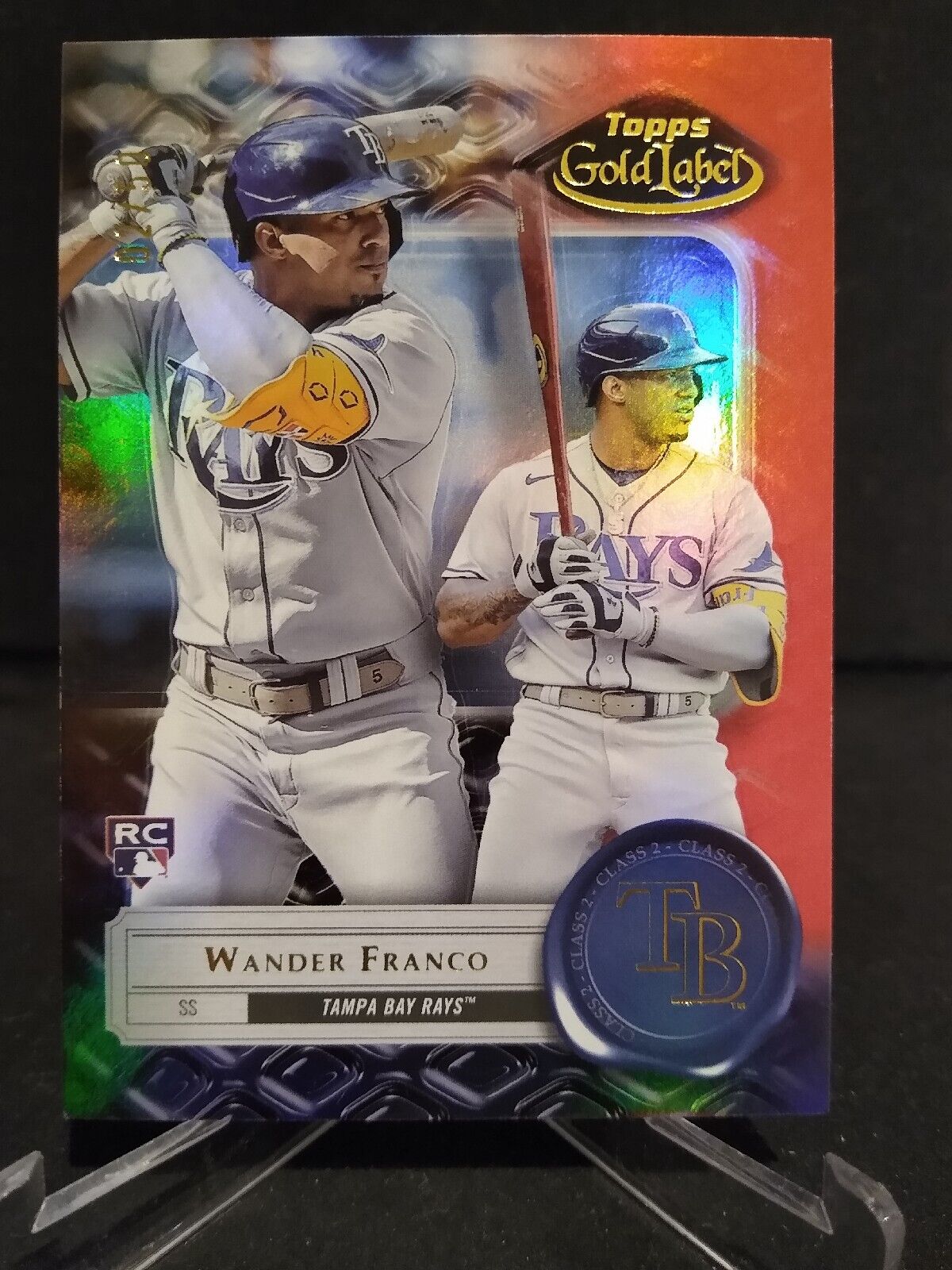 Wander Franco #/50 Rookie RC 2022 Topps Gold Label Class 2 Red   Tampa Bay Rays 