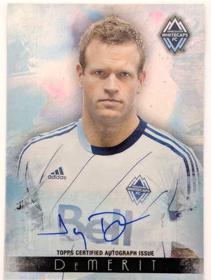 2013 Topps MLS - Maestro Autógrafos Jay Demerit #MA-JD (AU, RC) Foto 1 de 2