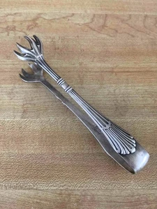 Antique Fred Harvey Gorham 1905 "Churchill" Silverplate 4-3/4" Sugar Claw Tong - Picture 1 of 7