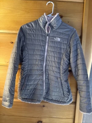 The North Face Reversible Fleece/Puffer Jacket Aqua Girls SZ XL (18) - Image 1 of 4