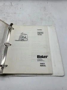 Linde Baker Model B35TES Electric Forklift Manual SKU 37 - Picture 1 of 1