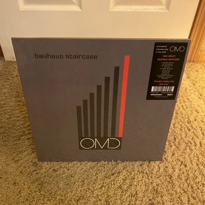 OMD Orchestral Manoeuvres In The Dark Bauhaus Staircase Red Indies Only Vinyl LP - Image 1 of 3