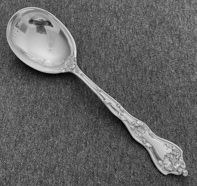 "1 cuchara de conservación de ley de 7 1/4"" con intaglio de caña y bartón" Foto 1 de 4