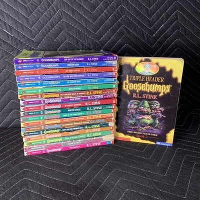 Vintage 90s Goosebumps pb books lot of 19 Apple Fiction Scholastic First Print Foto 1 de 4