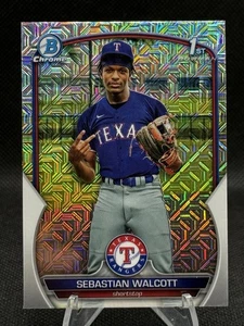 2023 Bowman Chrome Sebastian Walcott 1st #189 Mega Box Mojo Refractor - Picture 1 of 2