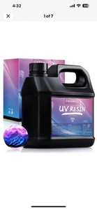 UV Resin 1000g Upgrade Crystal Clear Hard Ultraviolet Epoxy Resin Glue Low Odor - Picture 1 of 6