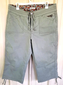 Lee Damen Unterhalb des Knies Cropped Hose 14M Knapp unterhalb der Taille Grün Baumwolle Spand - Bild 1 von 9