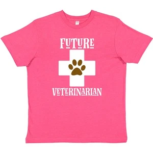 Inktastic Vet Future Veterinarian Childs Youth T-Shirt Animals Apparel Clothing - Picture 1 of 3