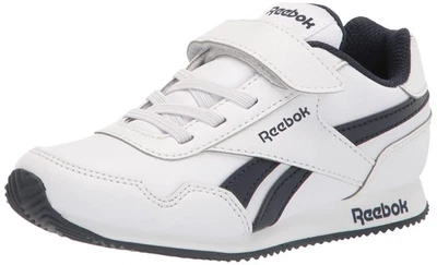 Tênis tamanho Reebok Baby-Boys Royal Cljog 3.0, branco/colegial azul marinho/branco, 3.5 - Imagem 1 de 2