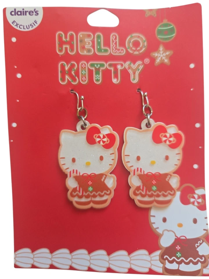 Pendientes colgantes de Navidad Hello Kitty Foto 1 de 1