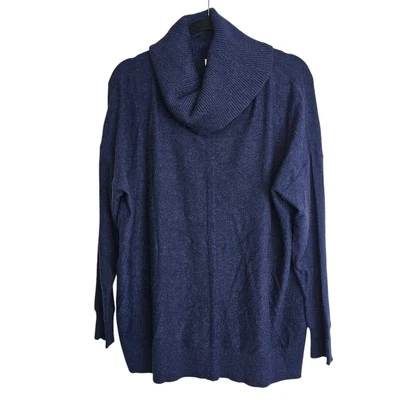 Suéter Sundance Suéter Tejido Mujeres XL Azul Cuello Alto Suéter Pullover Suéter Foto 1 de 4