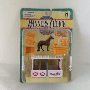 Vintage 1998 CREATA WINNERS CHOICE Micro Horse Stall & Tack #39702 Brand NEW - Picture 1 of 20