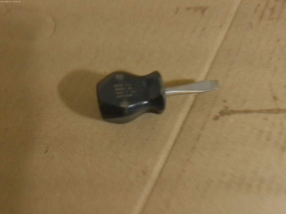 Herramientas Snap-On SSD1 1/4" Cabeza Plana Corto Rechoncho Duro Negro Mango Destornillador EE. UU. Foto 1 de 1