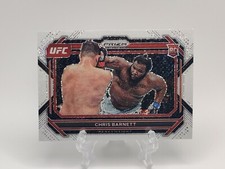 2023 Panini UFC Prizm Chris Barnett #10 Rookie Card White Sparkle Parallel SSP