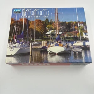 Guild Vintage 1000 Pc Puzzle Lake Superior Harbor Bayfield Wisconsin Boats New - Picture 1 of 1