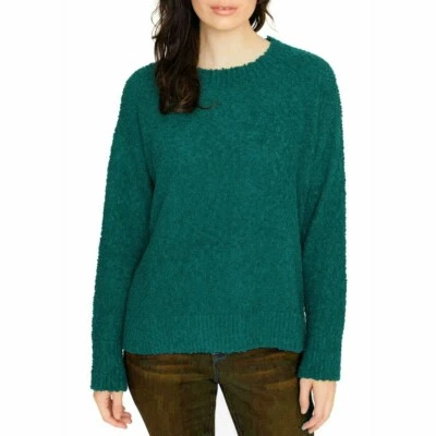 Sanctuary Women Size XL Green Crewneck Teddy Popover Pullover Sweater NwT - Image 1 of 4