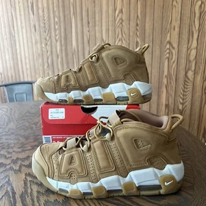 Size 9.5 - Nike Air More Uptempo Premium Wheat - Picture 1 of 10