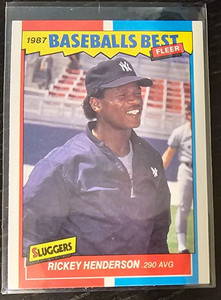 1987 Fleer Baseballs Best #18 Rickey Henderson