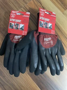 Two Pack MKE 48-22-8922 ANSI Cut Level 3 Winter Insulated Work Gloves - Large - Picture 1 of 2