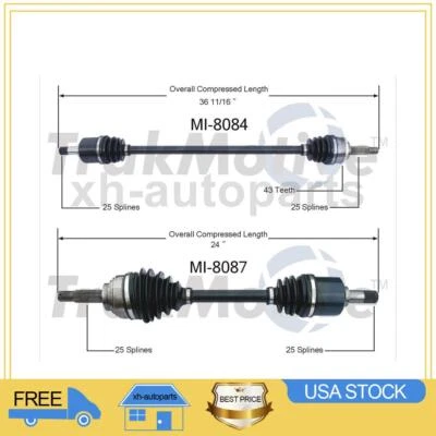 Eje delantero izquierdo derecho TrakMotive CV para Mitsubishi Mirage 1997~2002 2X Foto 1 de 3