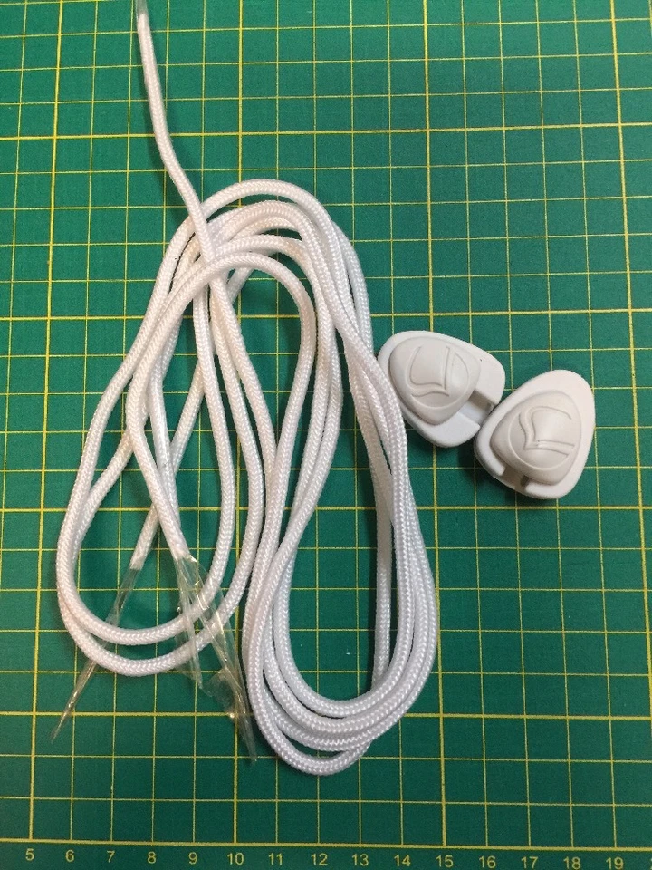 Liquid Force wakeboard binding laces with lace locks (2) - white