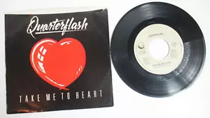 Quarterflash Take Me To Heart / Nowhere Left To Hide 45 RPM 7" Vinyl 1980's - Picture 1 of 2