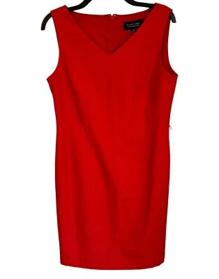 Evan Picone Dress Size 10 Red Sleeveless Women Dress - Image 1 of 4
