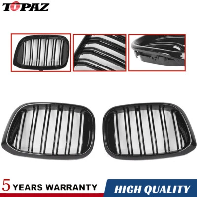Gloss Black Front Bumper Bar Kidney Grille for BMW X3 G01 X4 G02 X3M X4M Style - image 1 of 4