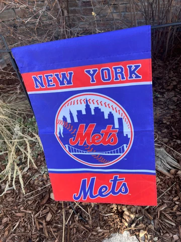 New York Mets Double Sided Garden Flag 12.5" X 18" Cover