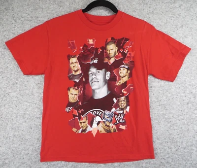 2012 WWE WrestleMania Estampado Gráfico Camiseta Roja Niños Talla L Grande John Cena Foto 1 de 4