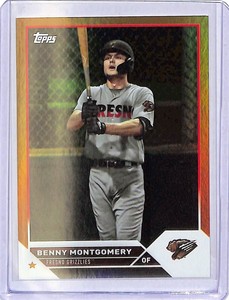 2023 Topps Pro Debut Baseball Benny Montgomery Gold Foil /50