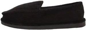 Pantofole brillanti scarpe da uomo in velluto a coste - nero taglia 13 - Foto 1 di 3
