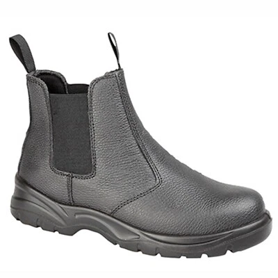 Mens GRAFTERS Lightweight Dealer Chelsea Steel Toe Cap Safety Boots Work Shoes S - Image 1 of 4