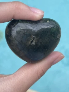 Genuine Natural Labradorite Heart Shaped Crystal: Small - Picture 1 of 18