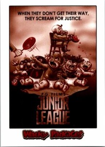 2018 Wacky Packages Go To The Movies Sepia Action #3 Junior League 