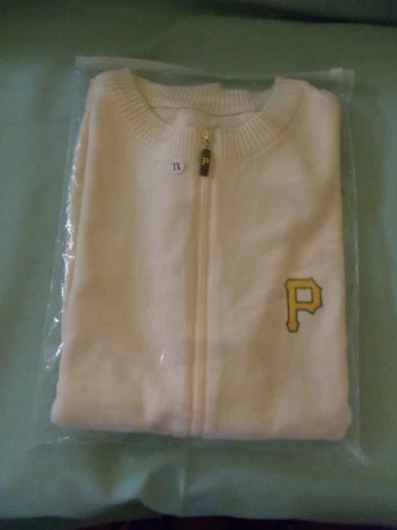 PITTSBURGH PIRATES-ADULT XL Mr. Rogers CARDIGAN SWEATER-NEW-SGA 8/17/19 Cover
