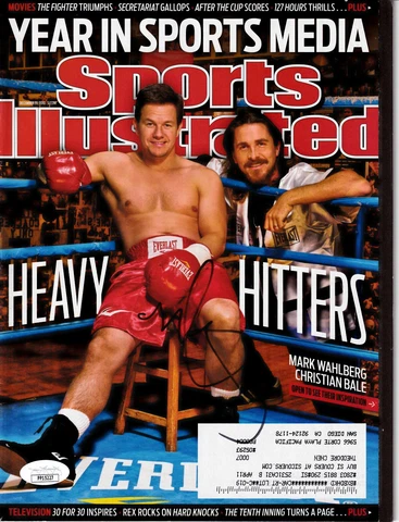 Mark Wahlberg autographed signed auto Fighter movie 2010 Sports Illustrated JSA Cover